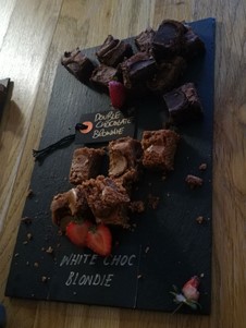 Brownies at the Joiners Shop