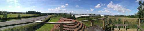 Panoramic view from top of Brick Train