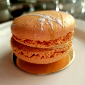 Chocolate orange macaron